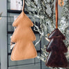 Kerstboom van leer - Naturel leer