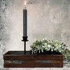 Bak van ruw gerecycled ijzer