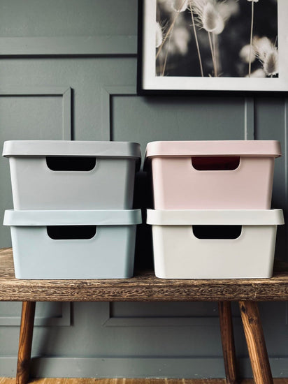 Kasse med låg – Color mix - VIAMAJA.DK