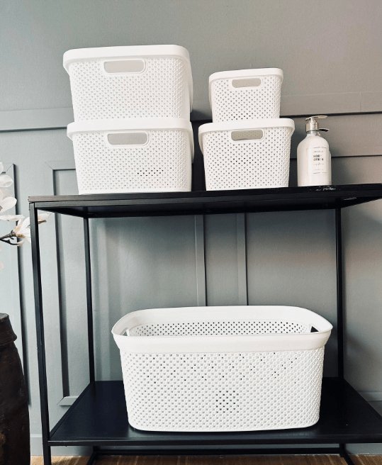 Kasse med låg - Large VILA WHITE - VIAMAJA.DK