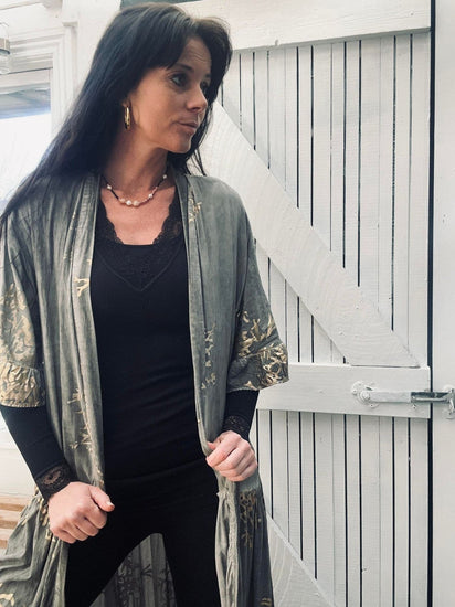 Kimono – Stone / Gold - VIAMAJA.DK
