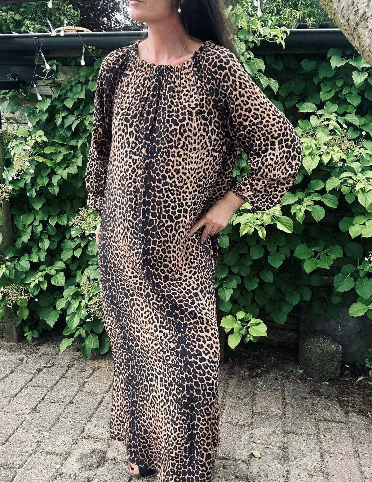 Kjole leopard – Lang - VIAMAJA.DK