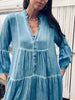 Jurk Silena blue