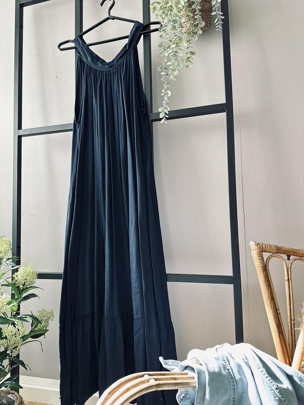 Kjole – Summer Navy - VIAMAJA.DK