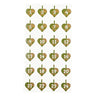Stickers voor pakjeskalender – Goud 1-24