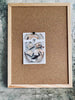 kurken prikbord met naturel lijst – 30x40