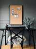 prikbord van kurk met zwarte lijst – 60x90