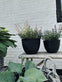 Krukke med riller – Black medium - VIAMAJA.DK