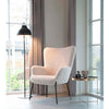 Fauteuil in imitatie lamsvacht