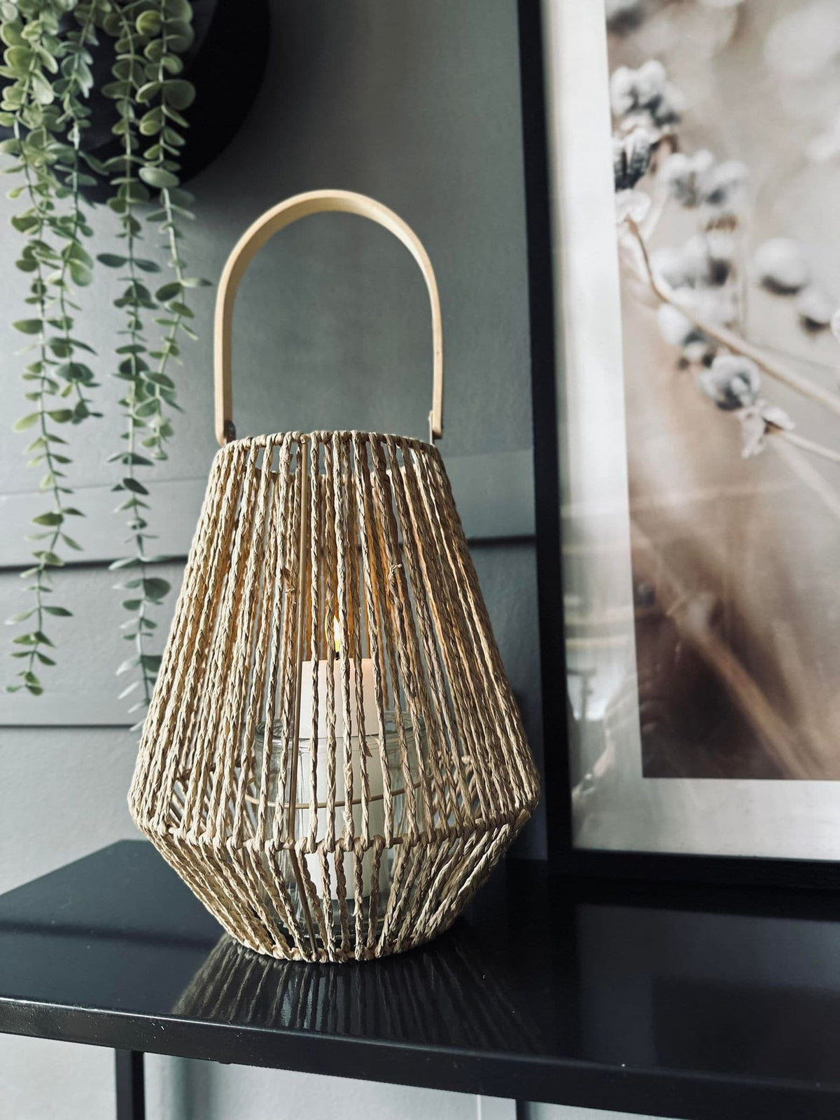 Lanterne med glas indsats - VIAMAJA.DK