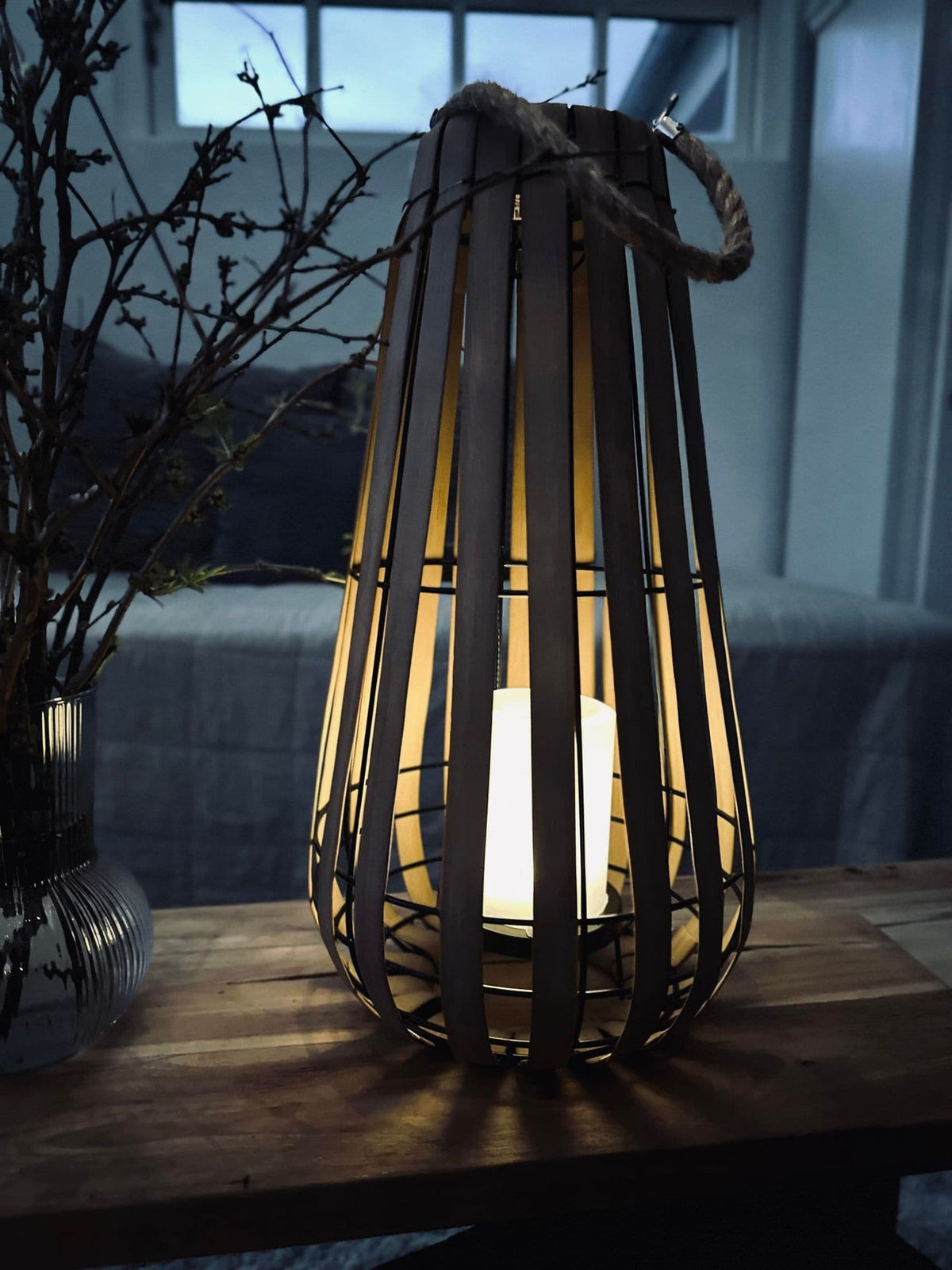 Lanterne med solceller – Nature 43cm - VIAMAJA.DK