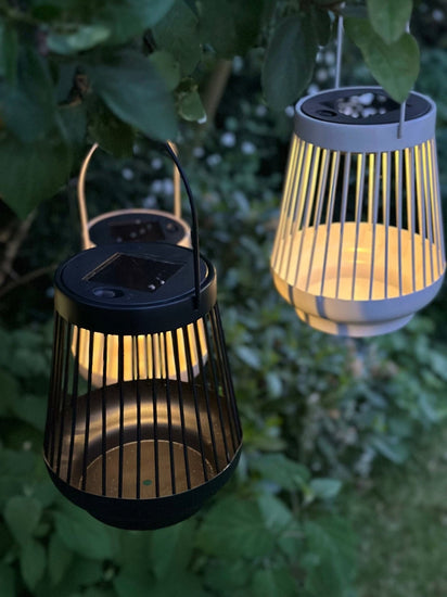 Lanterne ZANDA med solceller – Creme - VIAMAJA.DK