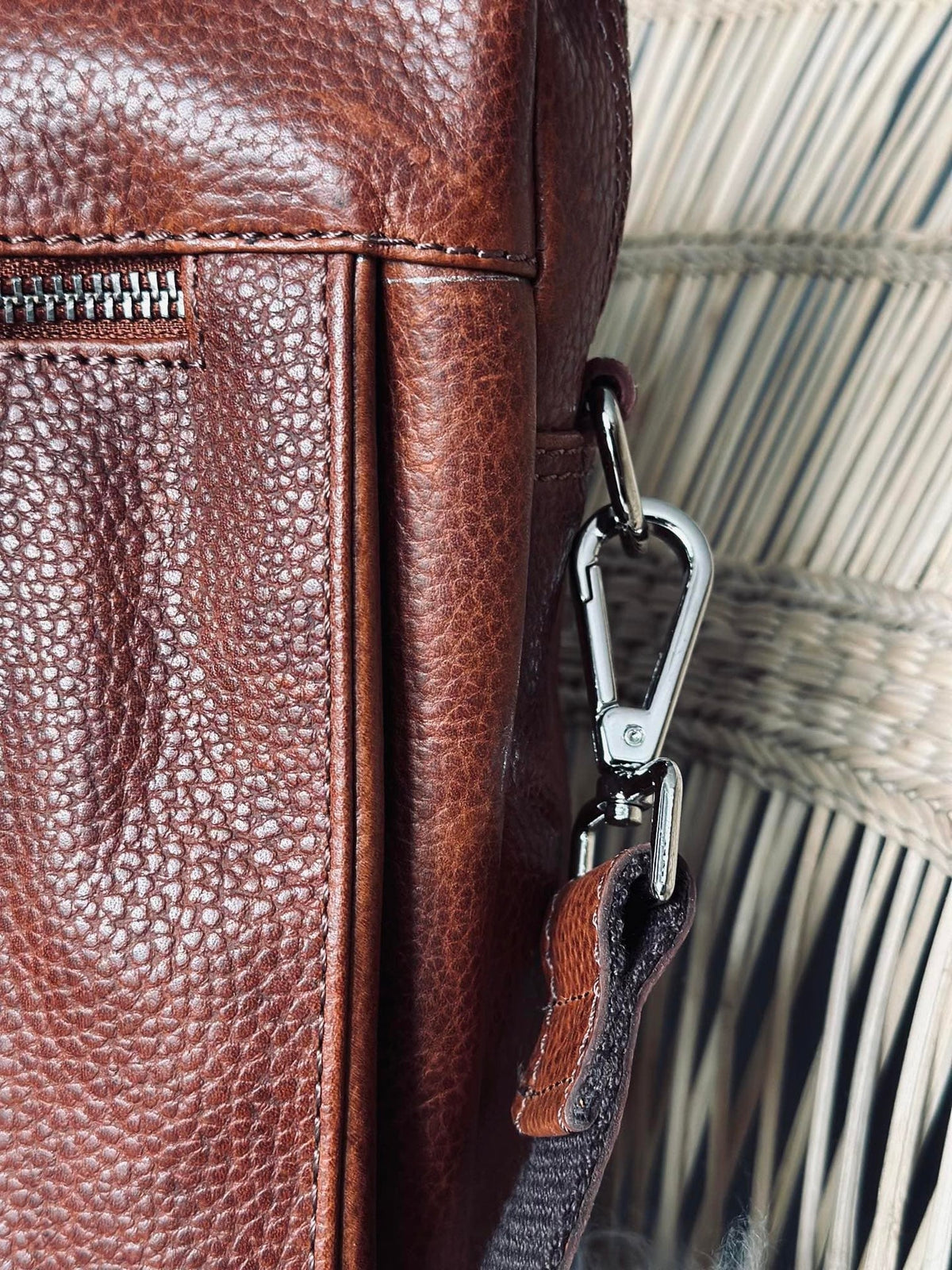 Laptop / arbejdstaske Maisy Deep Cognac - VIAMAJA.DK