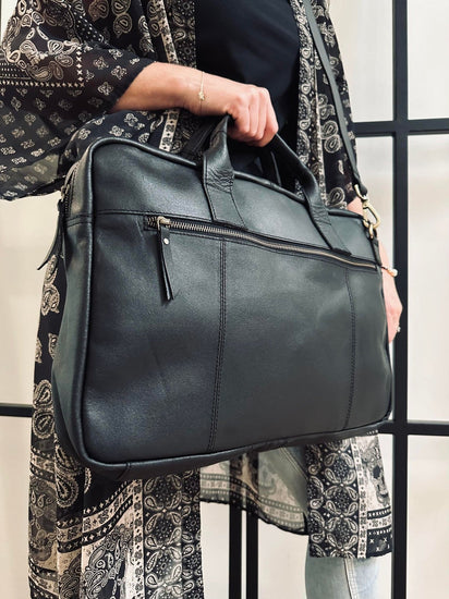 Laptop Black - Soft leather Unisex - VIAMAJA.DK