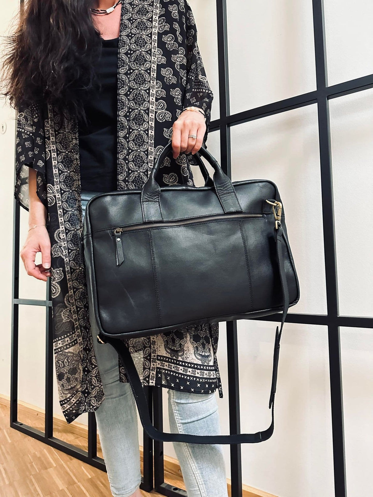 Laptop Black - Soft leather Unisex - VIAMAJA.DK