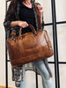 Laptop Cognac - Soft leather Unisex
