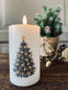 LED Bloklys med Juletræ - VIAMAJA.DK