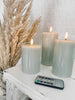 LED stompkaarsen - Mint 3 kaarsen incl. afstandsbediening