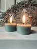 LED Waxinelichtjes 2 stuks - Sea blue wax