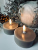 LED waxinelichtjes JUMBO 2 stuks - Zandwas