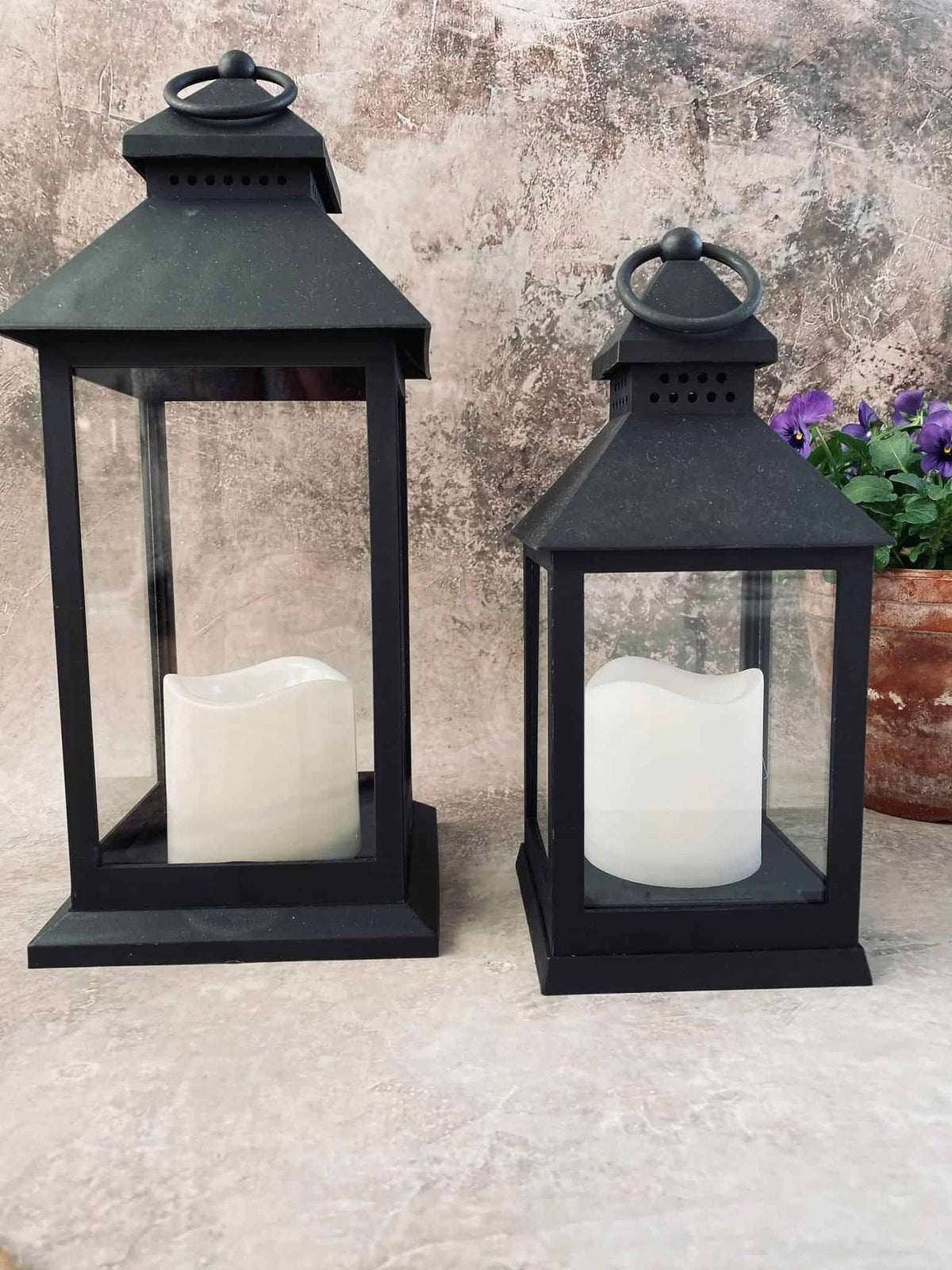 LED lanterne med timer funktion - VIAMAJA.DK