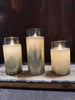 LED licht in rookkleurig glas m. timer - 3 st.