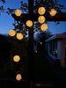 Led solar lichtslinger, 10 witte bollen
