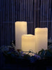 LED buiten blokkaarsen - 3 st. Big size