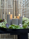 LED buitenblokkaarsen set van 3 stuks – Zand