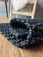 Luksus måtte i black jute – 50x80cm - VIAMAJA.DK