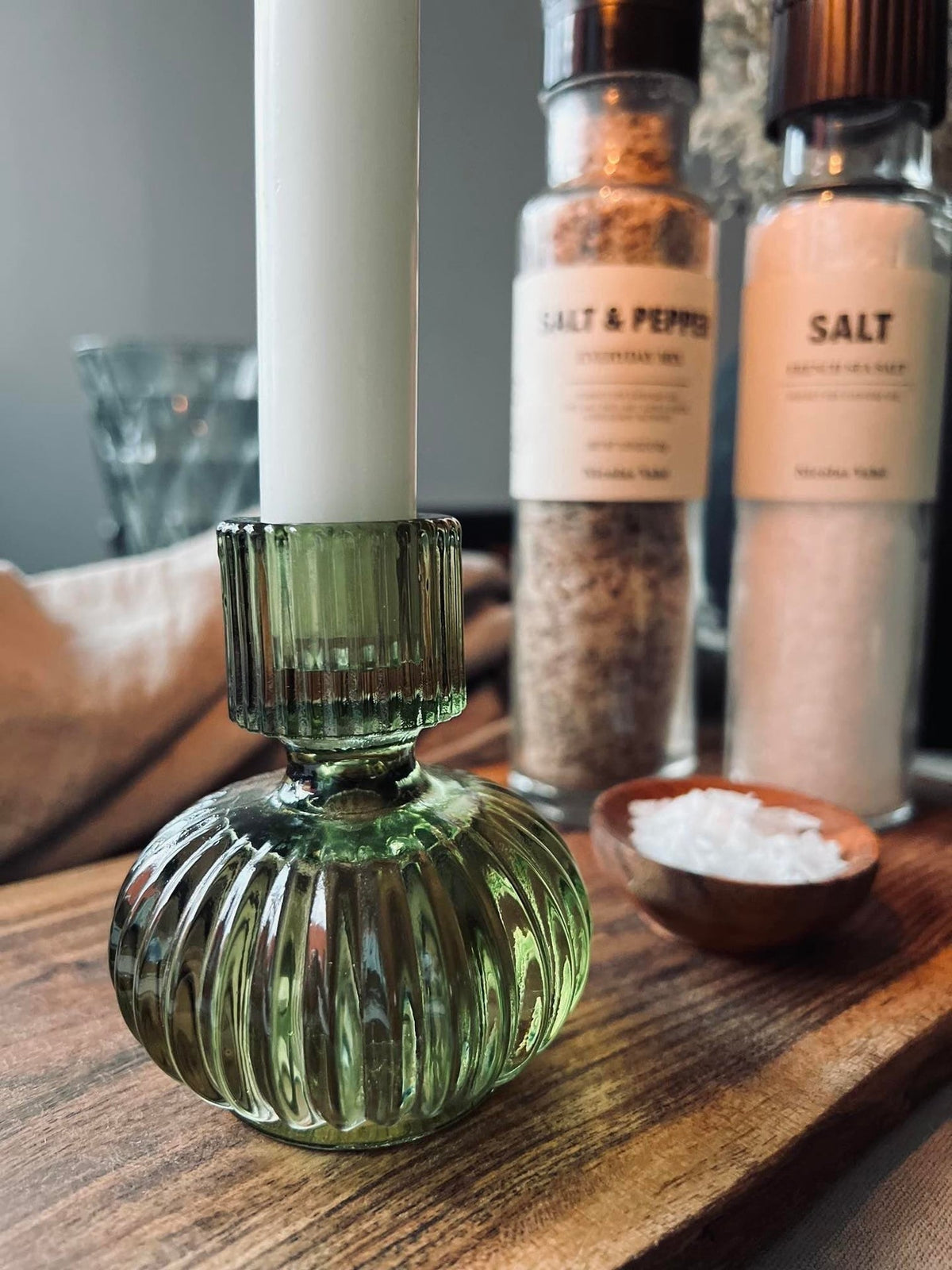Lysestage GREEN - Vendbar glas - VIAMAJA.DK