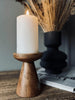 Kandelaar voor stompkaarsen – Conisch wood 10cm