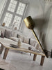 Kaarshouder met spies – 13 cm – Antiek goud