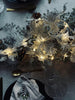LED-lichtsnoer ZILVER met glitters en timer