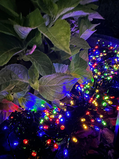 Lyskæde med solceller PARTY - Ekstra kraftig med 400 led lys - VIAMAJA.DK