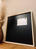 MAGNETISCH KRIJTBORD MET HOUTEN LIJST - 60x60cm