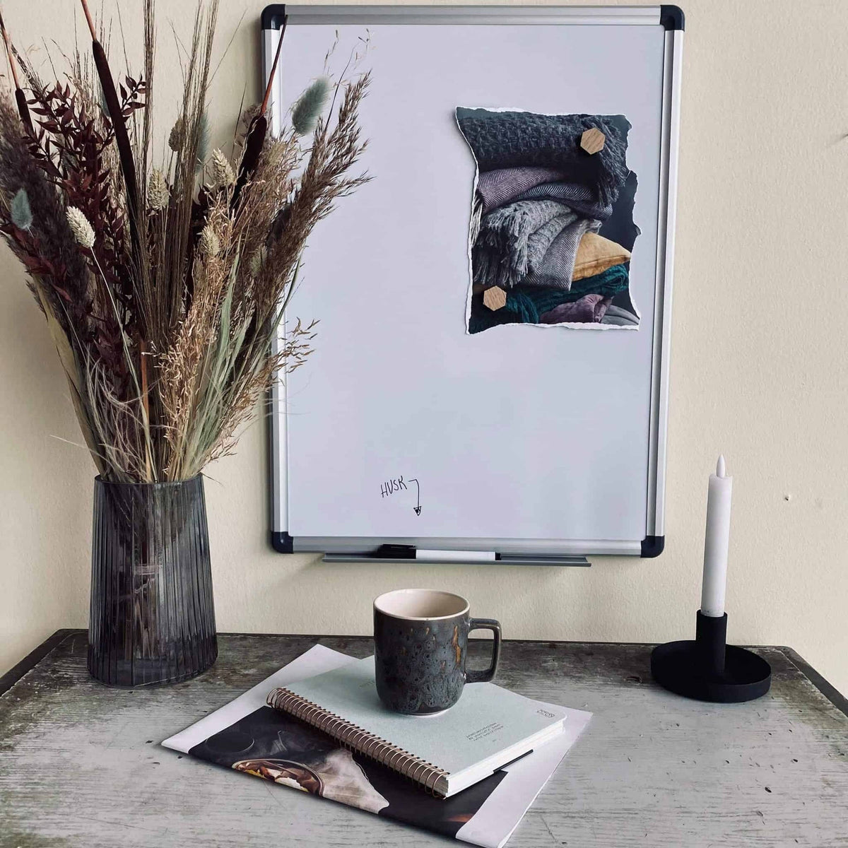 Magnetisk whiteboard tavle 45×60 cm - VIAMAJA.DK