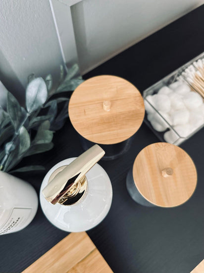 Make up organizer i akryl - 200 vatpinde medfølger - VIAMAJA.DK
