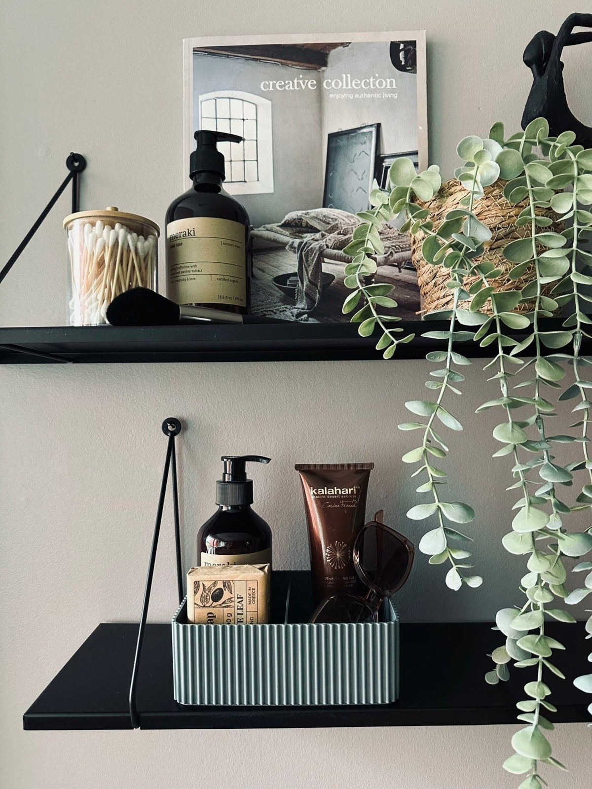 Makeup organiser med opdeling – Grå - VIAMAJA.DK