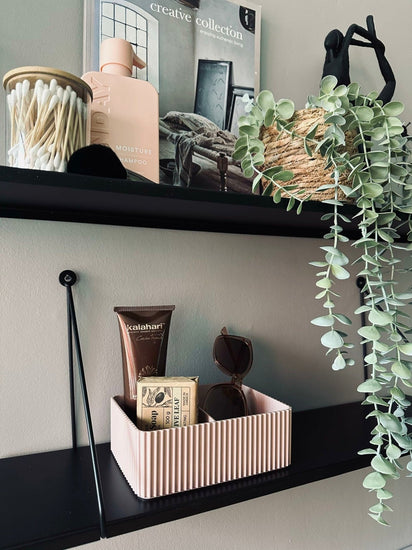 Makeup organiser med opdeling – Rosa - VIAMAJA.DK