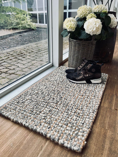 Måtte i jute og uld - 60x90cm - VIAMAJA.DK