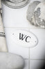 Metalen bordje WC
