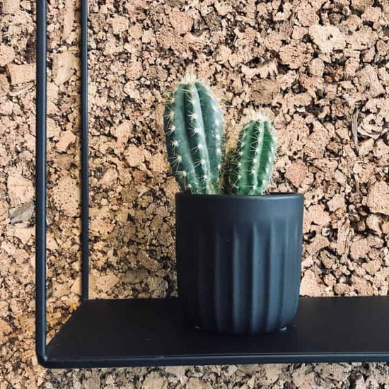 Mini potte - Mat sort - 7x7 - VIAMAJA