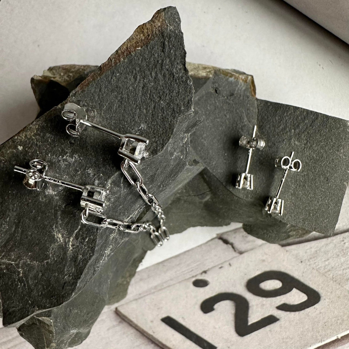 Mix box m. 4 øreringe - Jessica Sterling silver - VIAMAJA.DK
