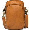 Mobieltas - COGNAC LINE - Zacht lamsleer