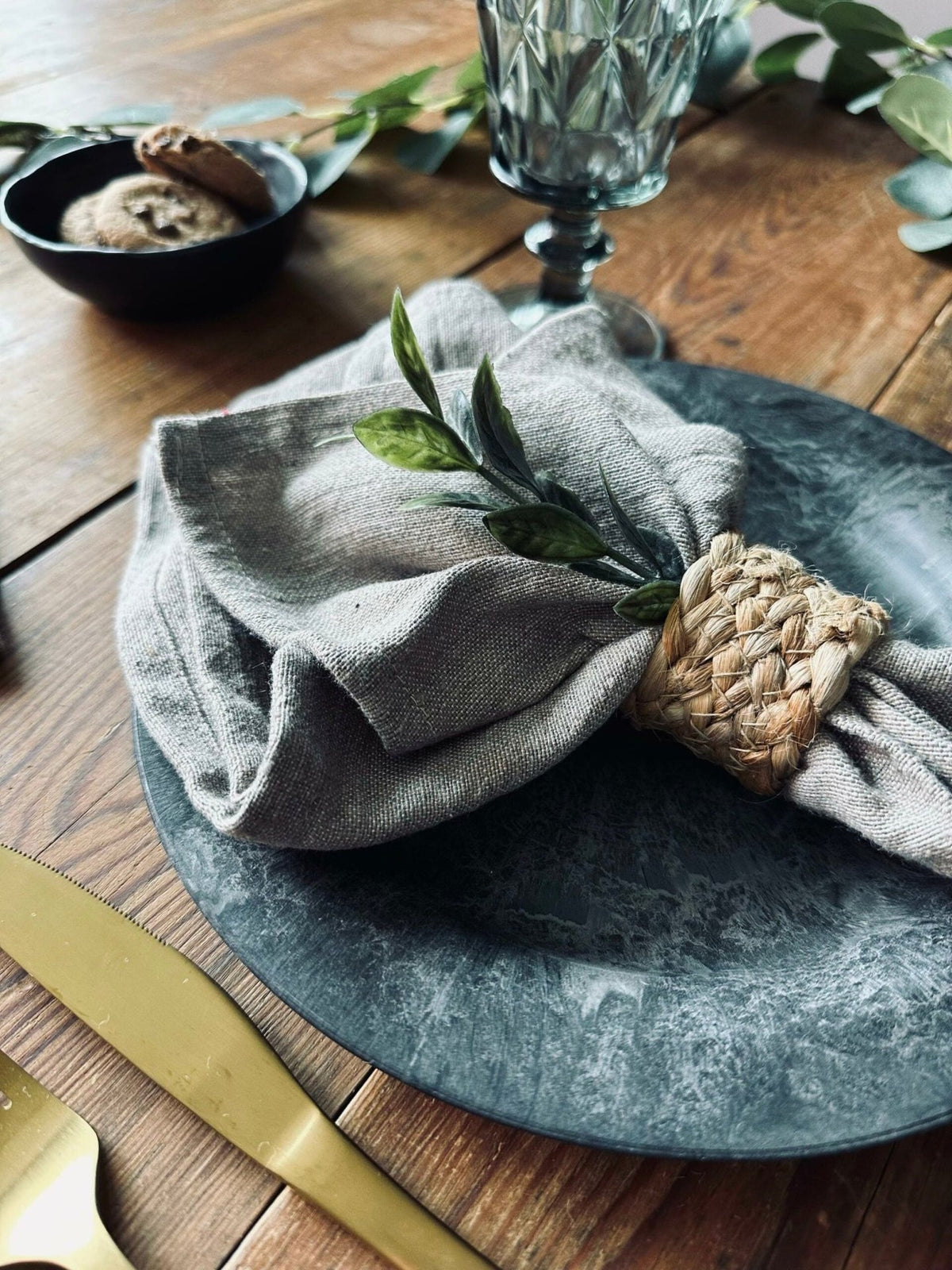 Mundservietter Taupe – 4 stk - VIAMAJA.DK