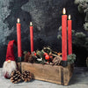 Baksteenmal voor 4 kerstkaarsen