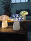 MUSHROOM Lampe m. LED – Rosa mundblæst glas - VIAMAJA.DK
