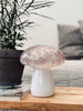 MUSHROOM lamp m. LED – Roze mondgeblazen glas