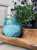 Citronellakaars in gekleurd glas - Blauw